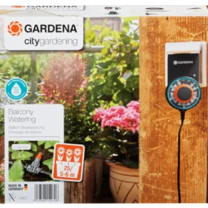 Gardena balkoniniisutussüsteem eestvaates