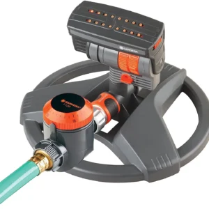 Gardena ZoomMaxx sprinkler esivaates kummist alusega