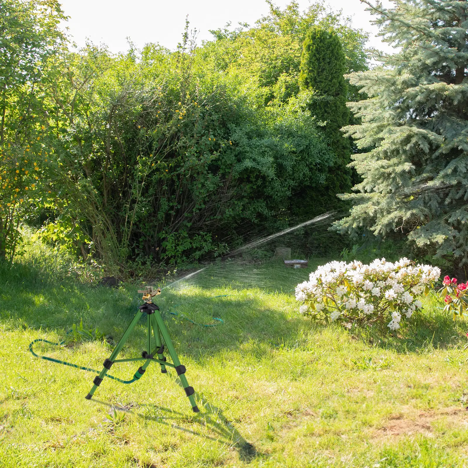 Sprinkler ja statiiv koos klik-liidese ühendusega